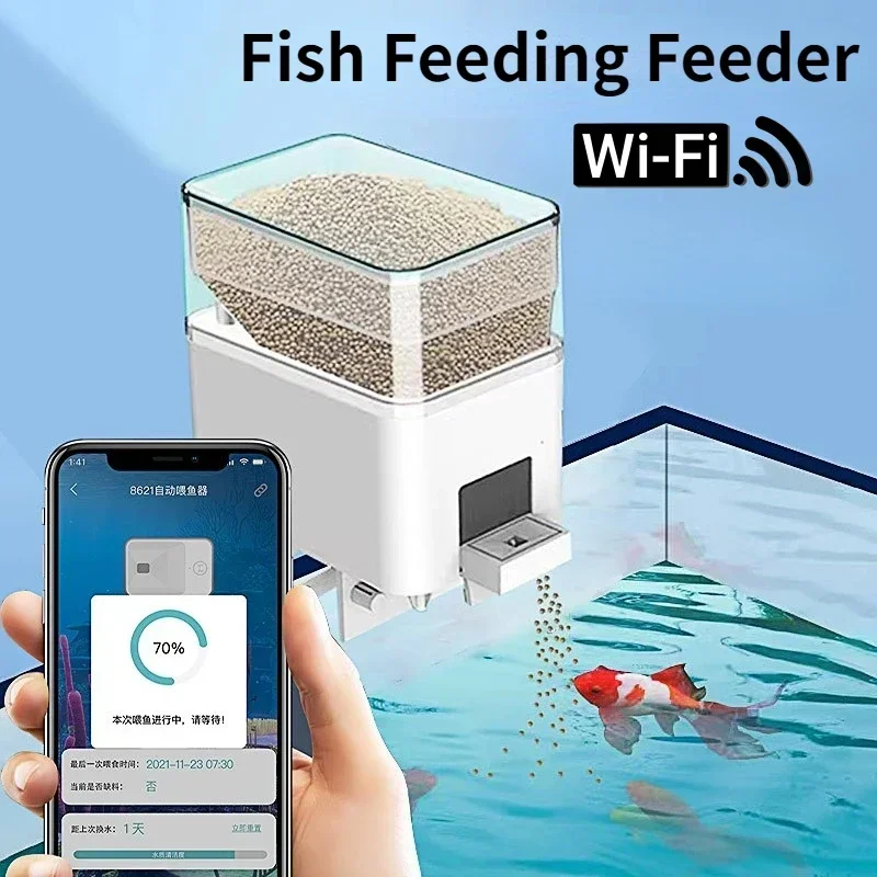 Alimentador Automático para Aquário WiFi com App e Controle Remoto - Imagem 6
