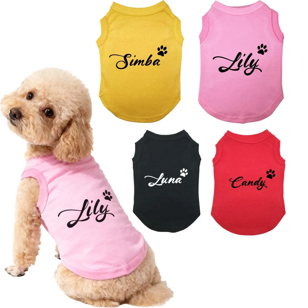 camiseta personalizada para cães e gatos