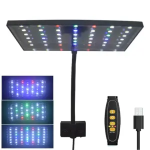 luminária LED USB para aquário com timer