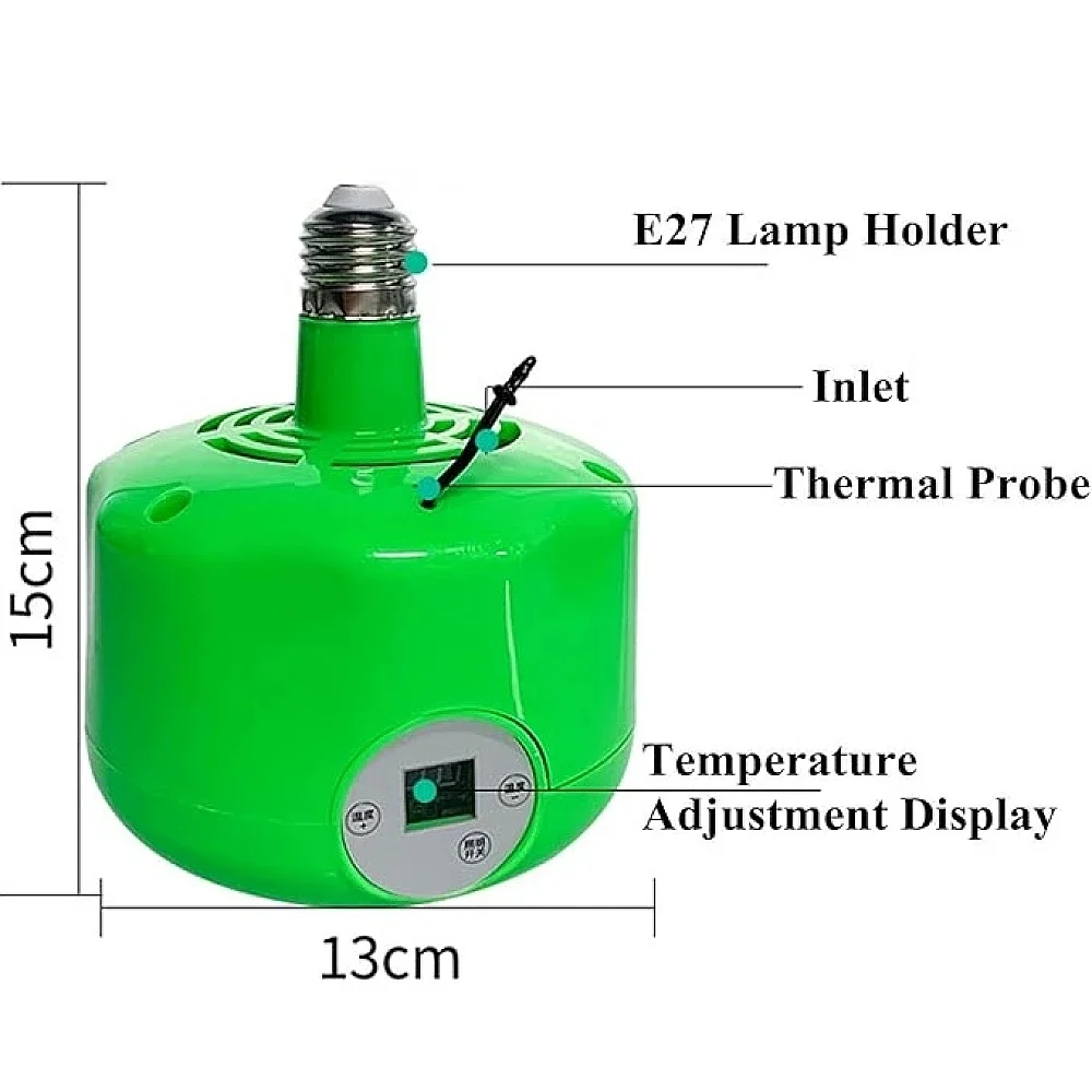 Lâmpada de Aquecimento Farmore para Pets 220V com Controle de Temperatura - Imagem 2
