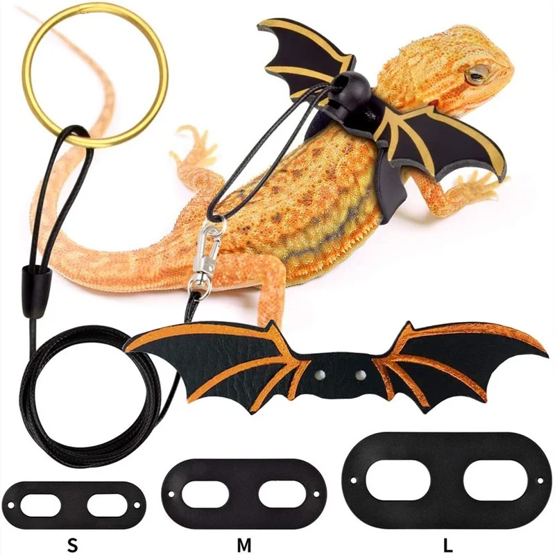 Coleira para Lagarto com Asas de Morcego, 3 Peças, Ajustável - Imagem 6