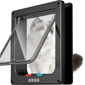 porta para cães e gatos com trava