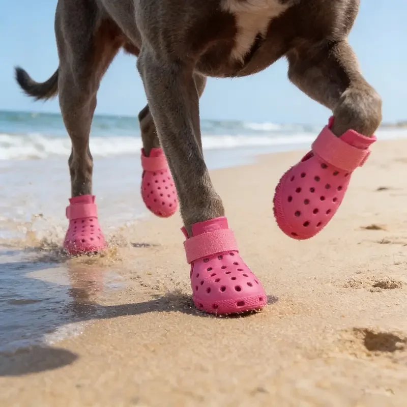 Sapatos de Silicone para Cães Pequenos e Médios Antiderrapantes - Imagem 4