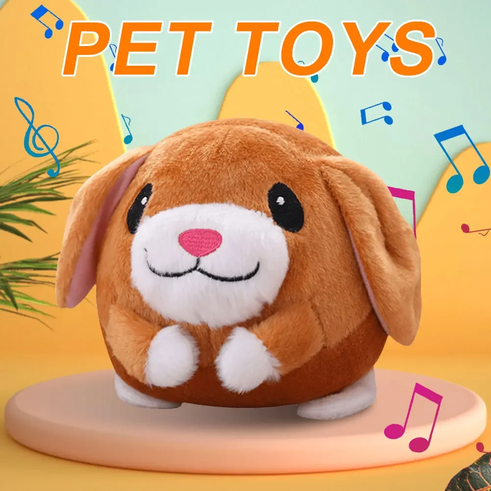 Brinquedo Bola Eletrônica para Cães de Pelúcia Recarregável USB - Imagem 3