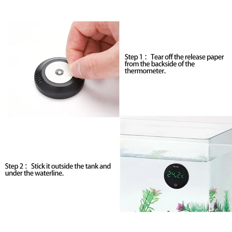 Termômetro Digital LED para Aquário e Terrário Recarregável USB - Imagem 4