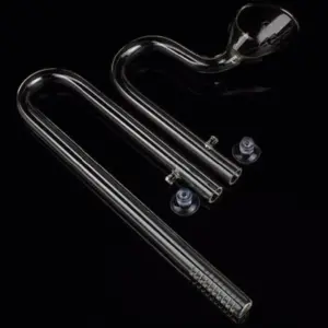 tubo influxo de vidro para aquário