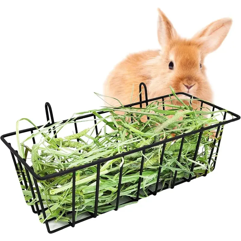 Alimentador de Feno para Coelhos e Porquinhos-da-Índia de Metal - Imagem 2