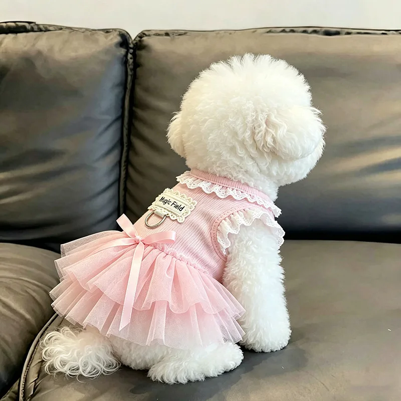 Saia de Tule para Cães de Poliéster Leve para Primavera Verão - Image 6