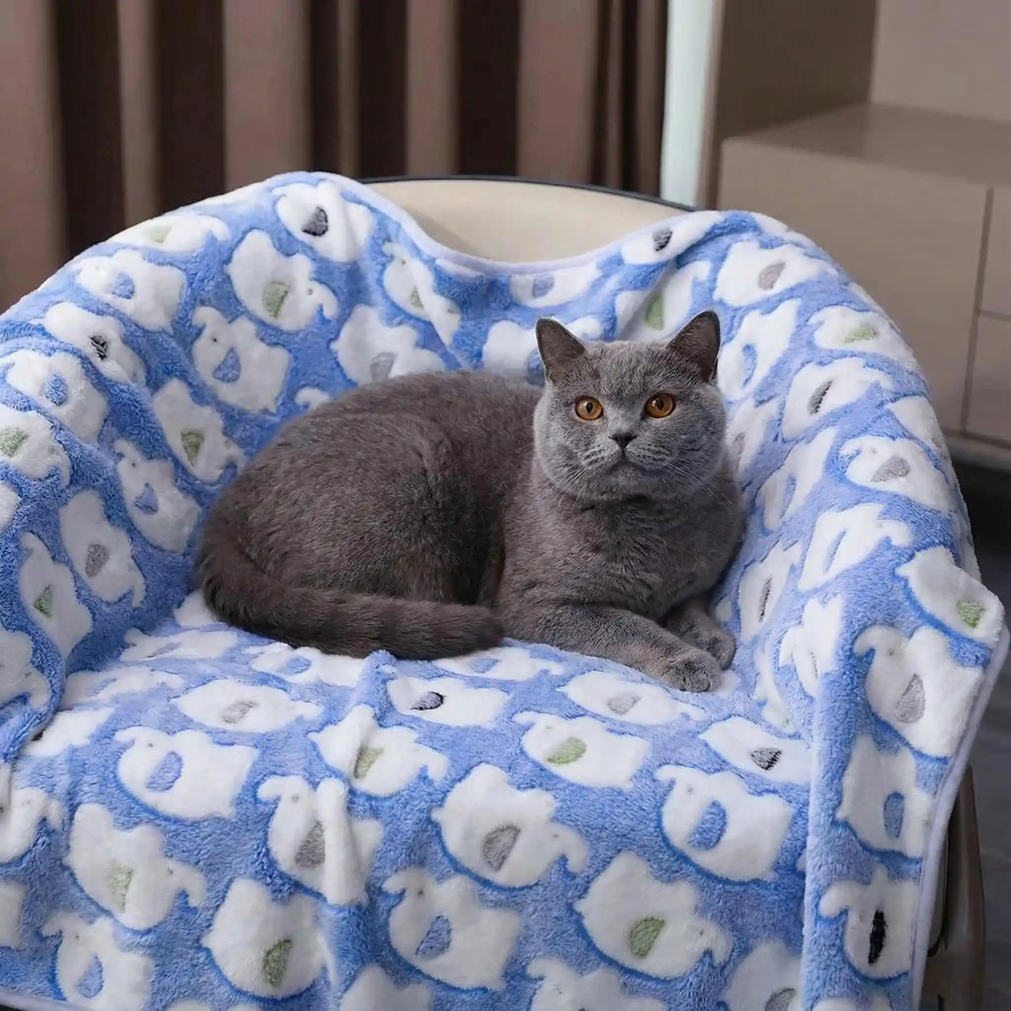 Manta de Pelúcia para Cães e Gatos Lavável em Máquina - Imagem 3