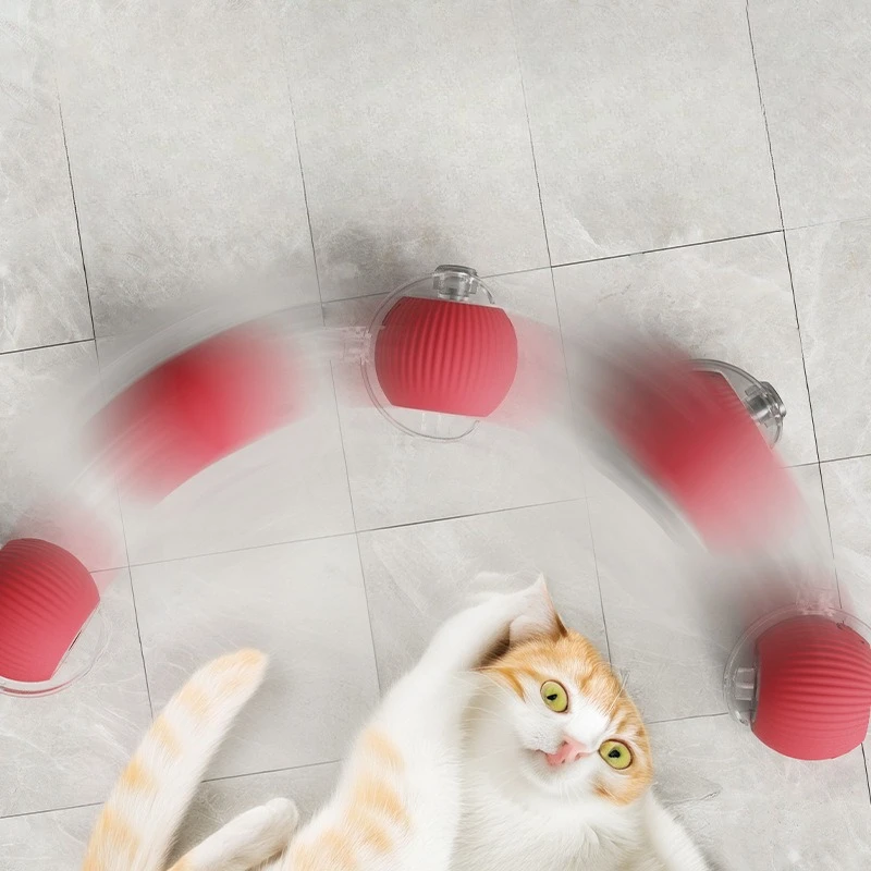 Brinquedo Bola Rolante para Gatos e Cães Recarregável, Imita Ratos - Imagem 3