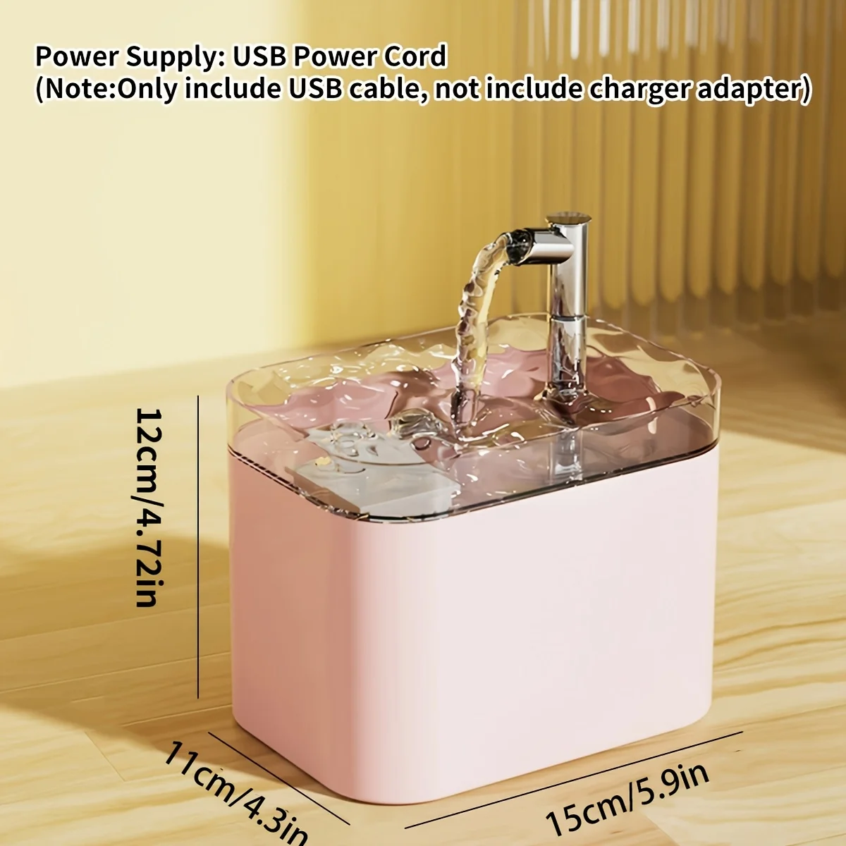 Bebedouro Automático para Gatos e Cães 1,5L com Fluxo Circulante - Imagem 2