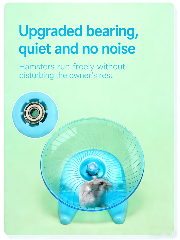 Roda de Exercício para Hamster Silenciosa com Base Estável - Imagem 5