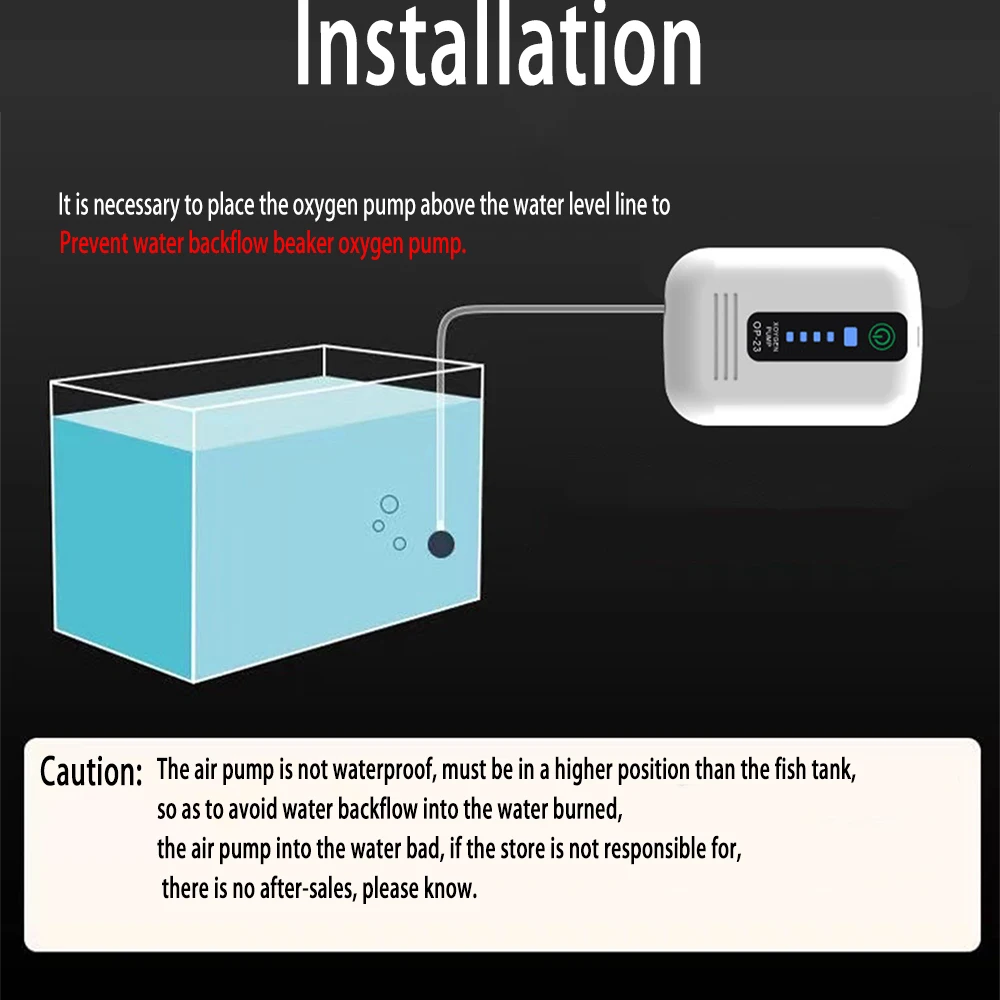 Bomba de Oxigênio USB para Aquário com Saída de 2 L/min - Imagem 5