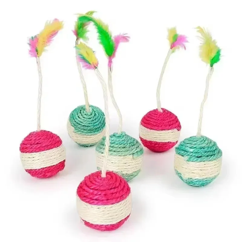 brinquedo para gato bola de sisal