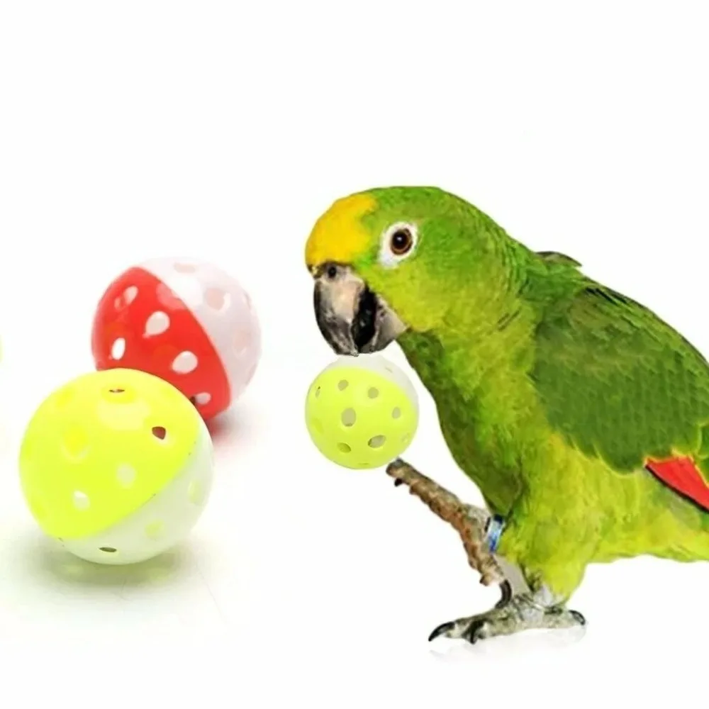 Bolas de Plástico para Pássaros e Gatos com Sino, 5 Unidades de 3,8 cm - Imagem 3