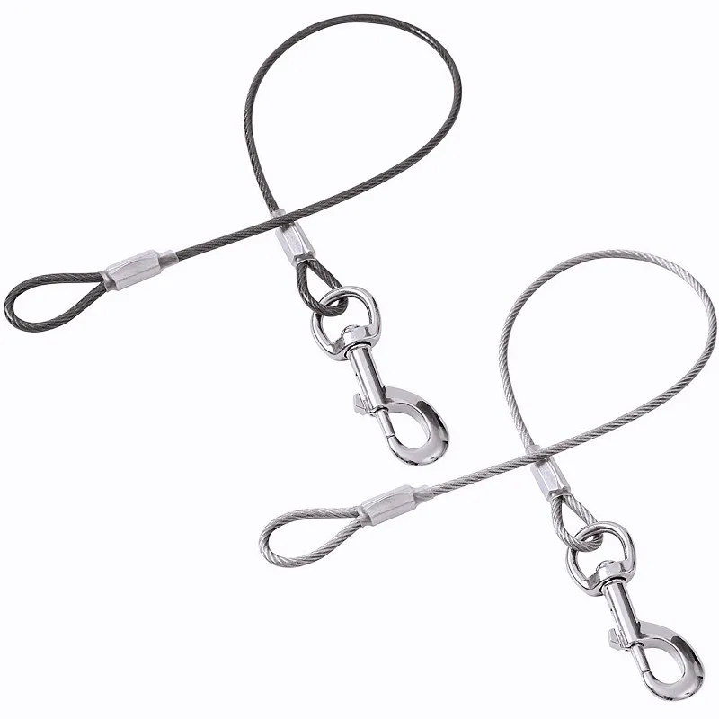 Trela para Cães de Aço Inoxidável com Corrente Resistente à Mastigação - Image 4