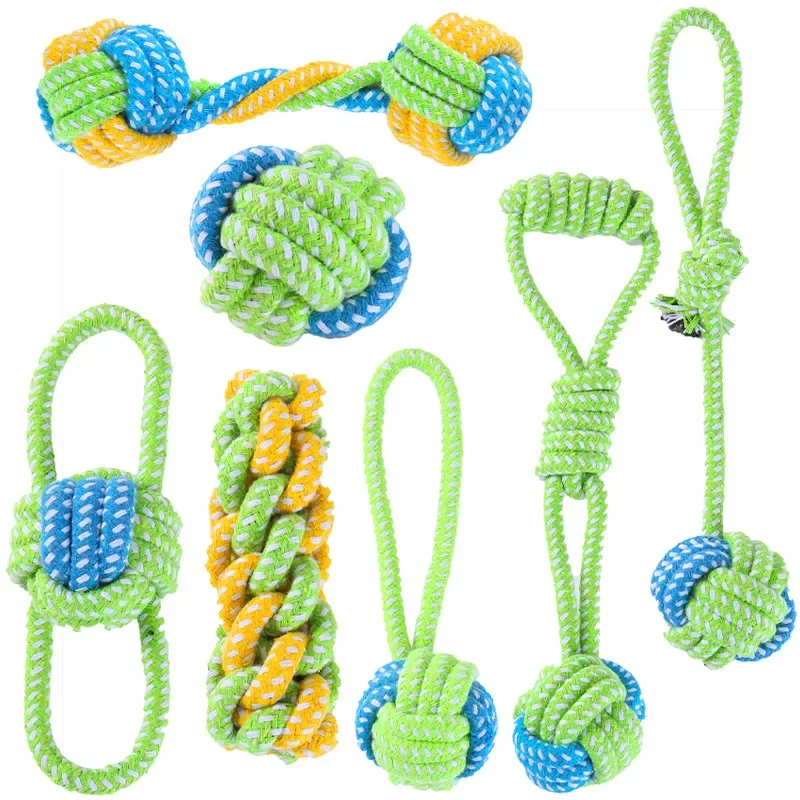 Brinquedo para Cães de Corda de Algodão Resistente à Mordida - Imagem 2