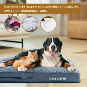 capa para cama ortopédica para cães grandes lavável