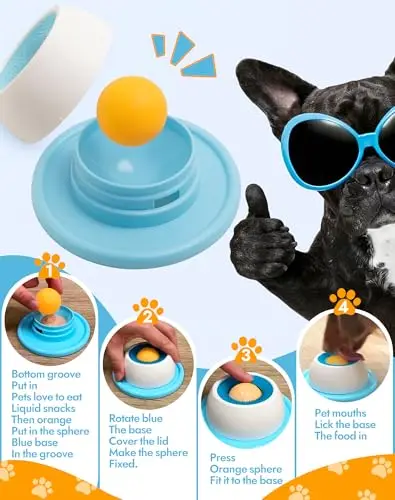 Lick Mat para Cães e Gatos com Base Antiderrapante - Imagem 5