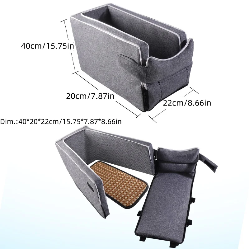 Cama para Carro Pet Universal Chá Marrom para Cães e Gatos até 5 kg - Image 6