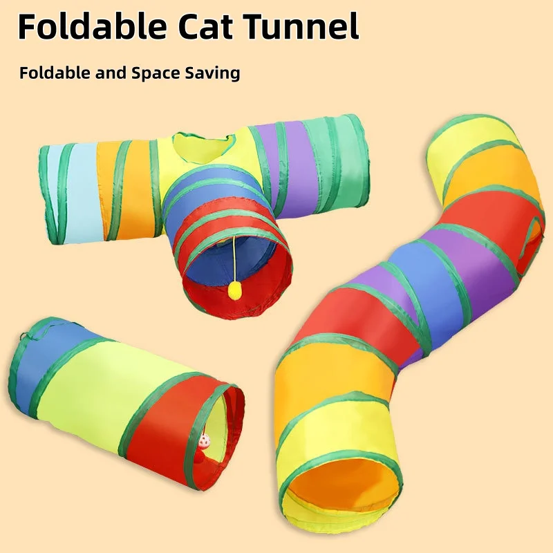 Túnel para Gato Dobrável Interativo para Treinamento - Imagem 2