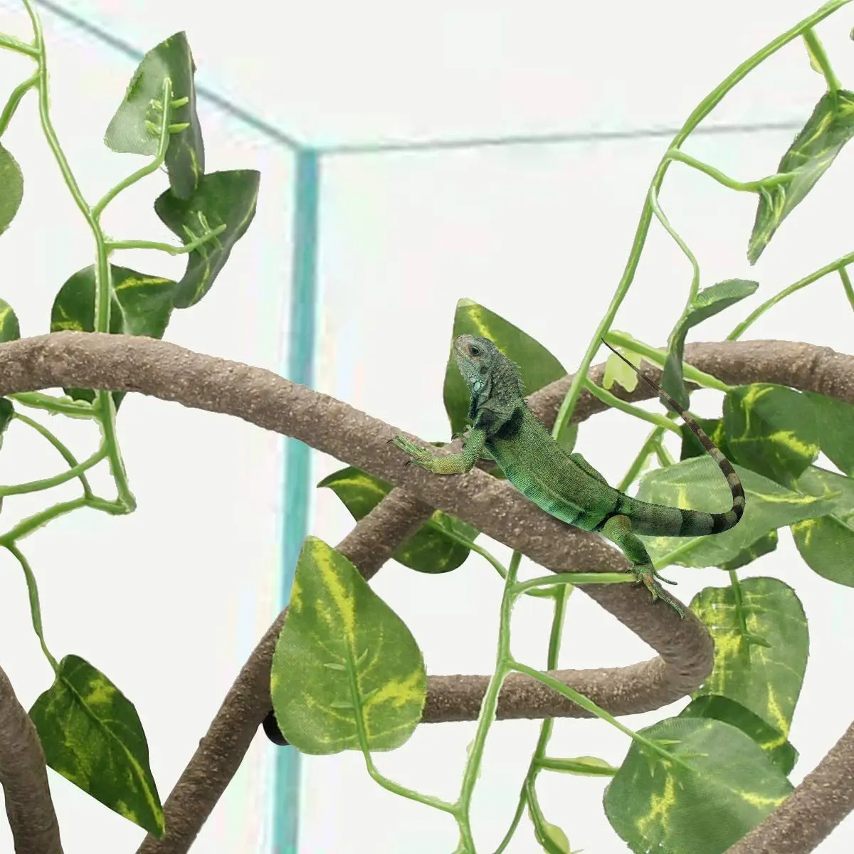 Videira Artificial para Terrário de Répteis 100 cm Flexível Dobrável - Imagem 3