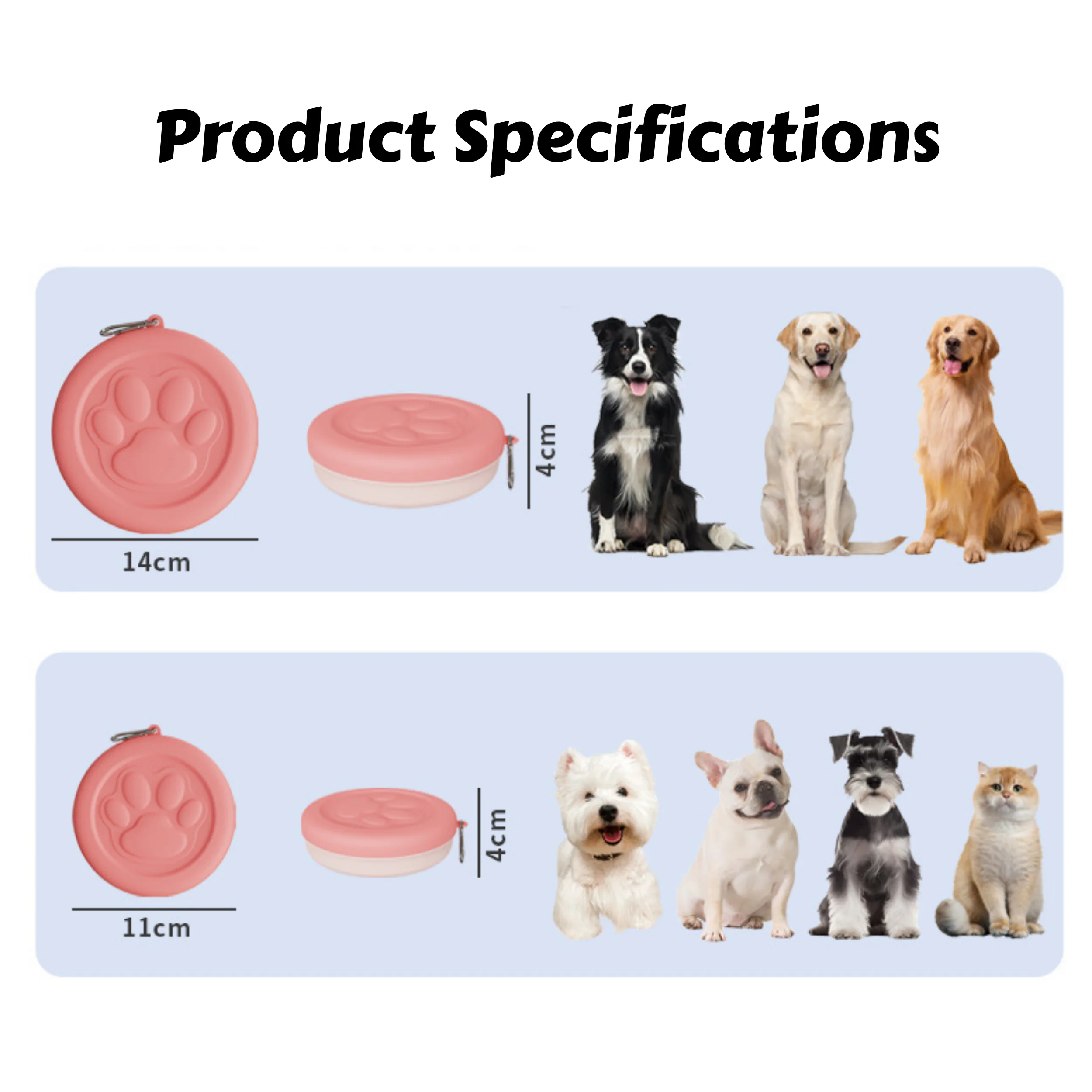 Tigela Portátil para Pets 2 em 1 para Ração e Água - Imagem 6