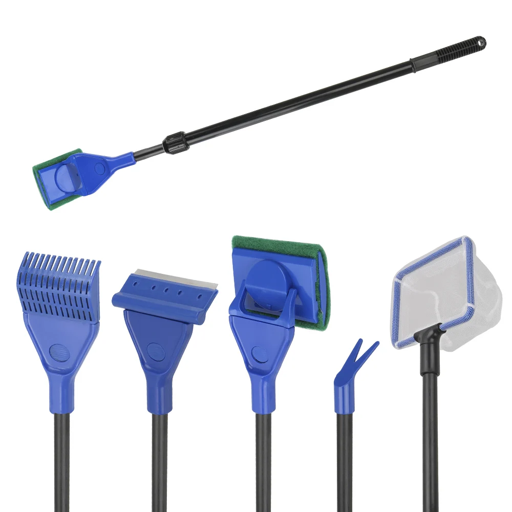 kit de limpeza 5 em 1 para aquário