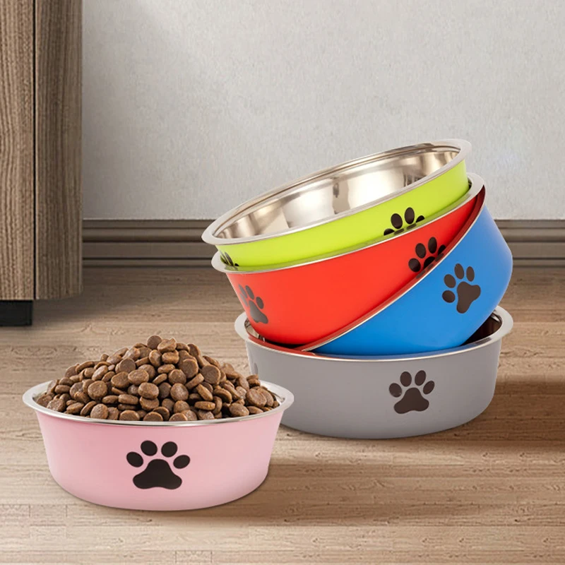 Tigela para Cães e Gatos Pequenos de Aço Inoxidável Antiderrapante - Imagem 2