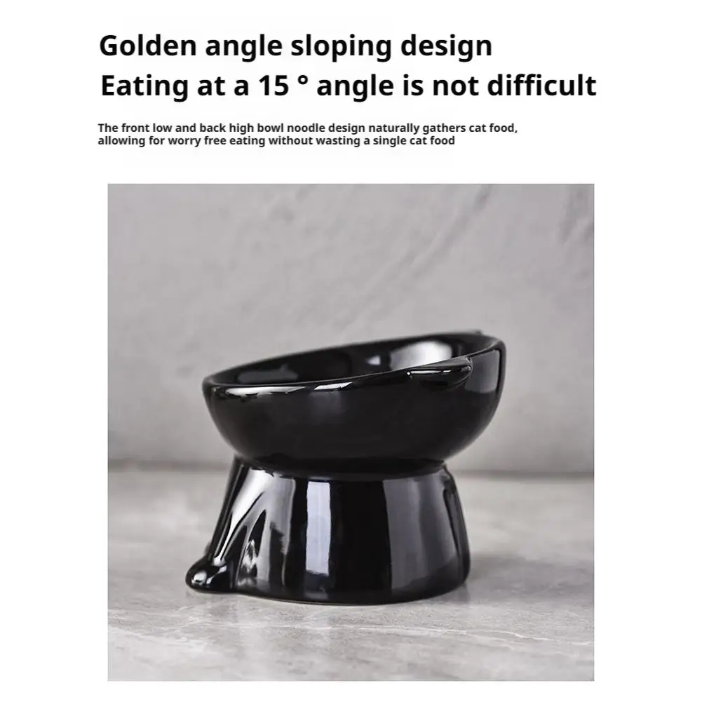 Tigela Elevada para Gatos de Plástico com Base Antiderrapante - Imagem 5