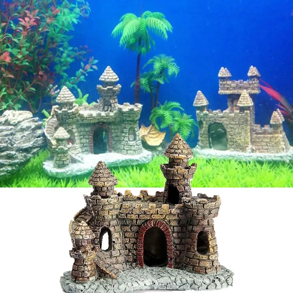 Castelo de Resina para Aquário 11 cm x 10 cm com Múltiplas Cavernas - Image 5