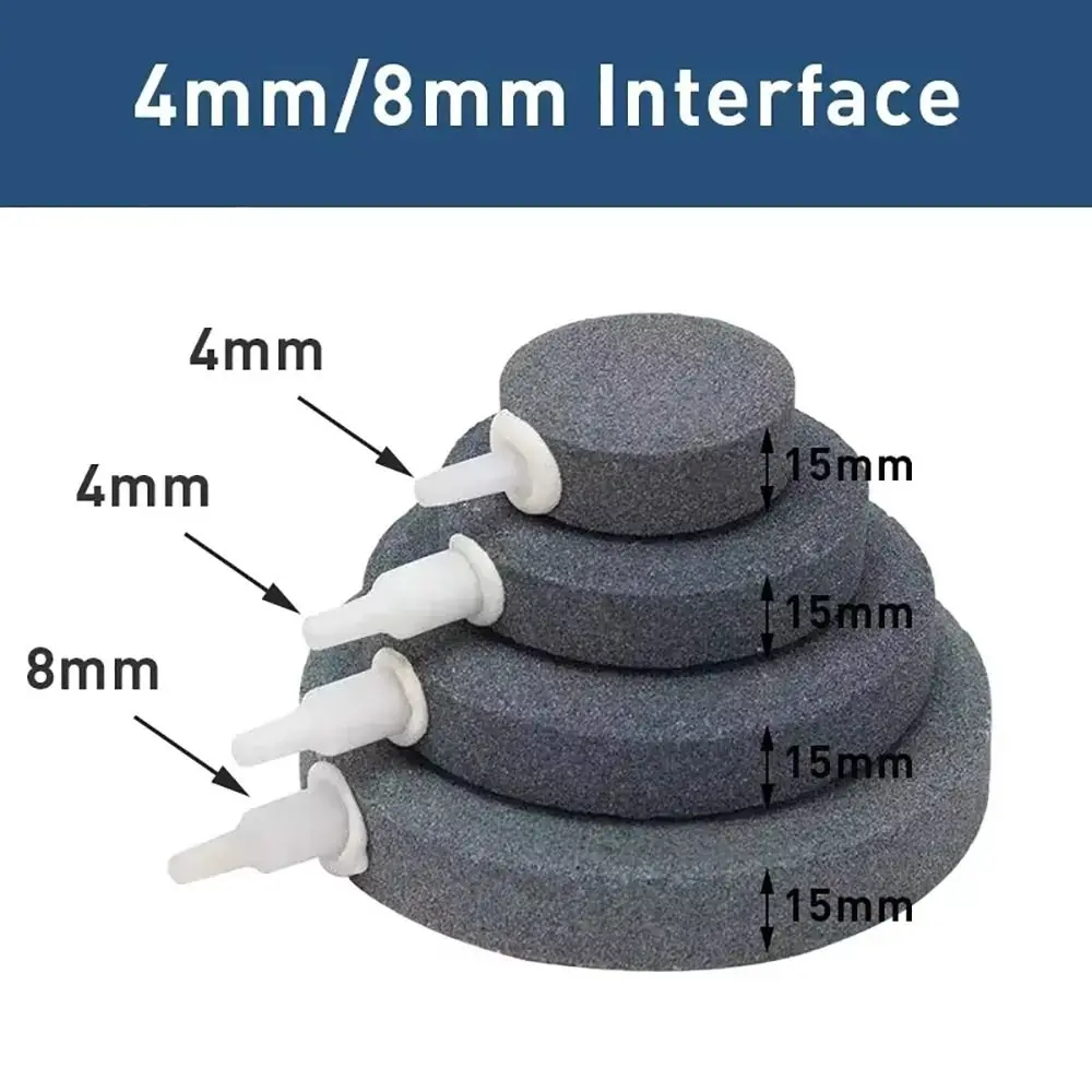 Pedra Difusora Redonda para Aquário de 4 cm para Bombas de Ar - Imagem 6
