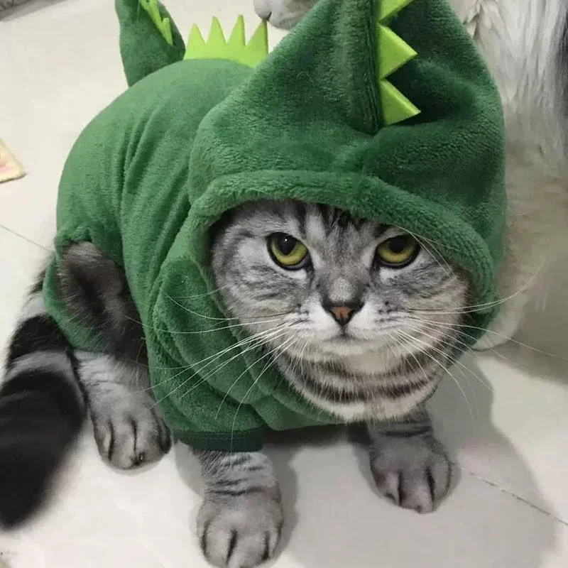 Macacão Pijama para Cães e Gatos Pequenos de Inverno Quente - Imagem 3