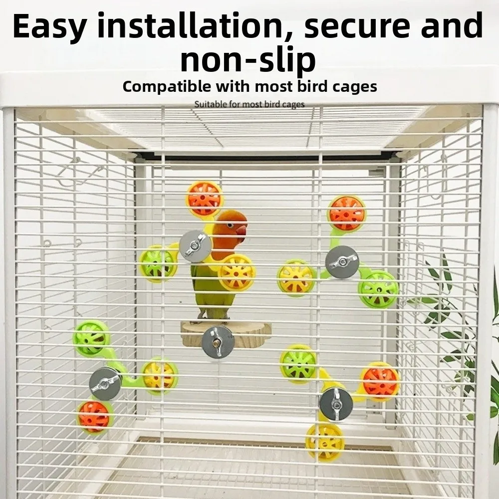 Brinquedo para Papagaios Rotativo de Plástico com Instalação Fácil - Imagem 3