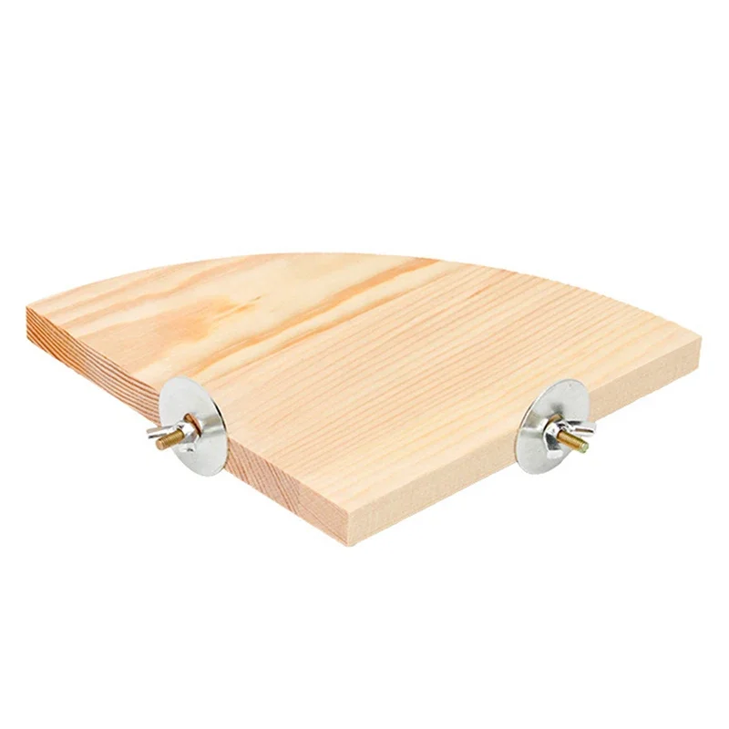 Plataforma de Madeira para Pássaros e Roedores, 10 cm, Encaixe na Gaiola - Image 4