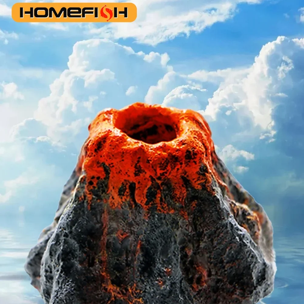 Vulcão Homefish para Aquário com Pedra Bolha e Aerador - Imagem 2