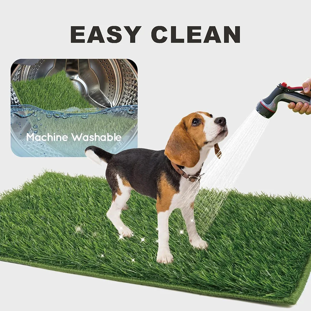 Tapete Sanitário para Cães com Grama Artificial Reutilizável - Imagem 4