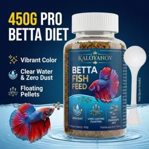 alimento para peixe betta micro grânulos flutuantes