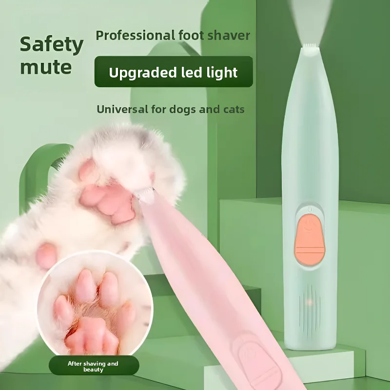 aparador de pelos para patas de cães e gatos recarregável
