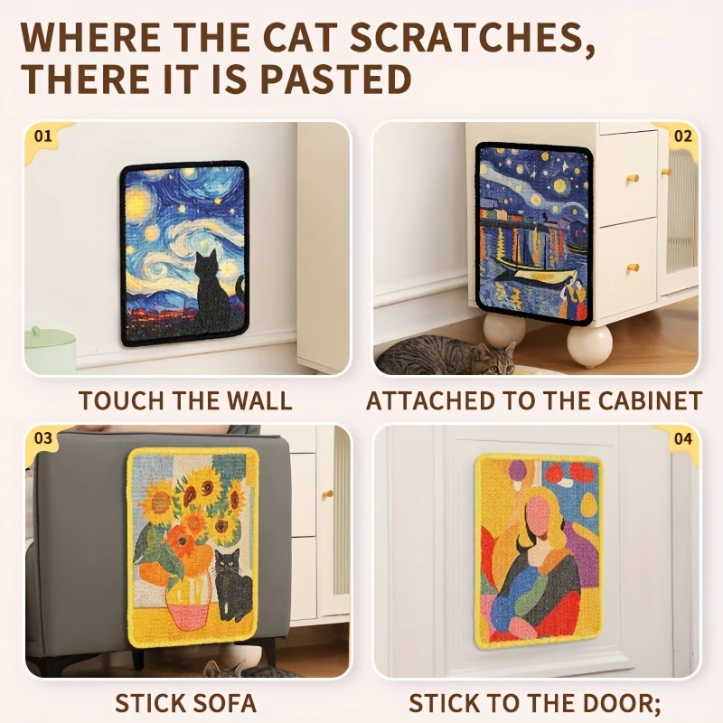 Poste Arranhador para Gatos Montado na Parede - Imagem 4