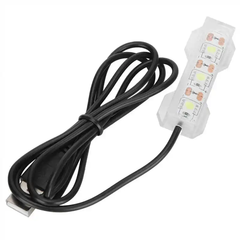 Luminária LED para Aquário Pequeno de Mesa 6x2 cm Leve e Fácil de Usar - Imagem 2