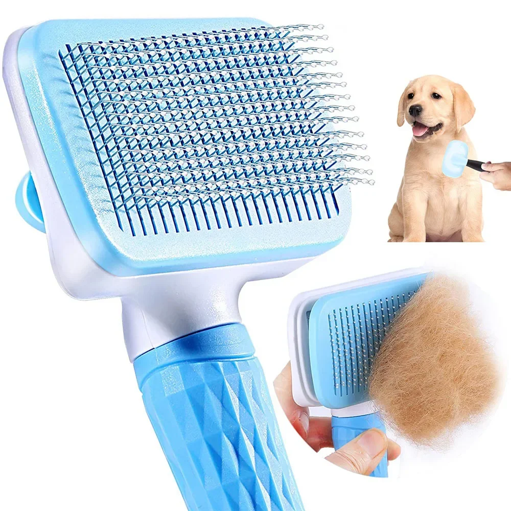 escova removedora de pelos para cães e gatos