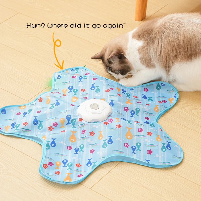 Brinquedo Elétrico Giratório para Gatos Automático com 3 Modos - Image 3