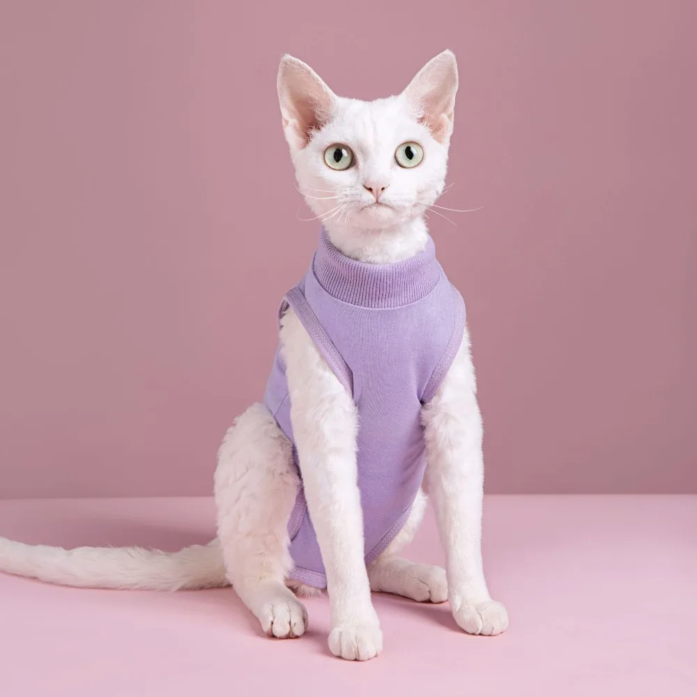Macacão Pós-Cirúrgico para Gatos Respirável com Fecho Ajustável - Imagem 5