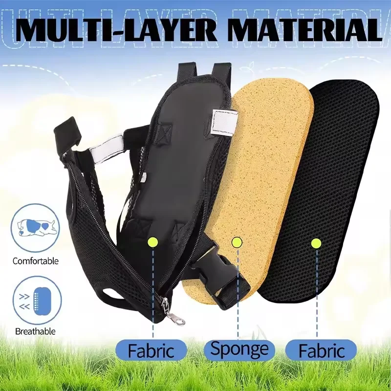 Mochila para Cães e Gatos Pequenos de Malha Respirável com Zíper Seguro - Imagem 2