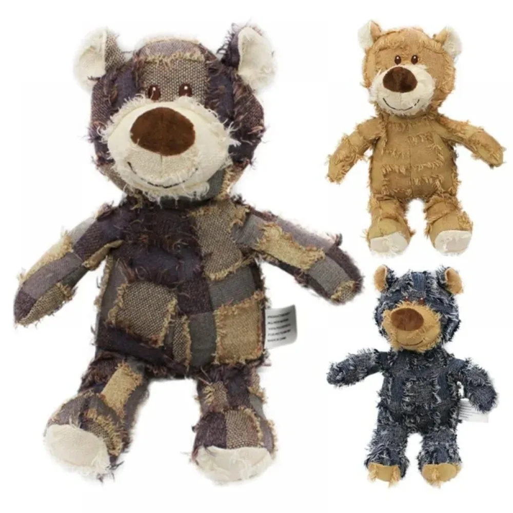 Brinquedo de Pelúcia Urso para Cães com Som e Bordado Elétrico - Imagem 2