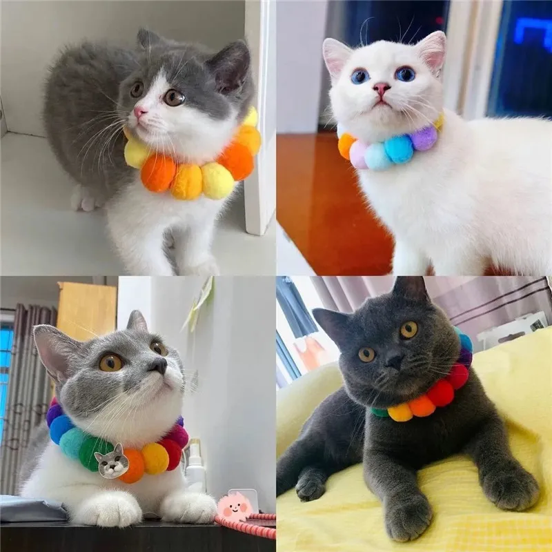 Coleira para Cães e Gatos Bola de 3cm Ajustável 25-55cm - Imagem 3