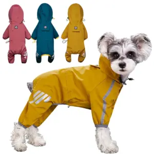 capa de chuva para cães pequenos refletiva