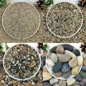 cascalho para aquário de rochas naturais