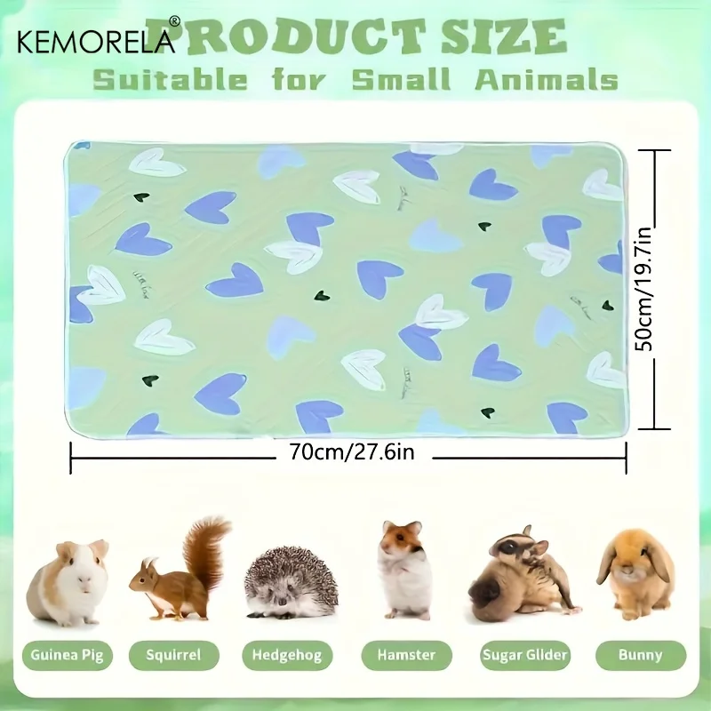 Almofada para Gaiola de Hamster e Coelho 2 Peças Lavável - Image 6